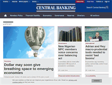 Tablet Screenshot of centralbanking.com